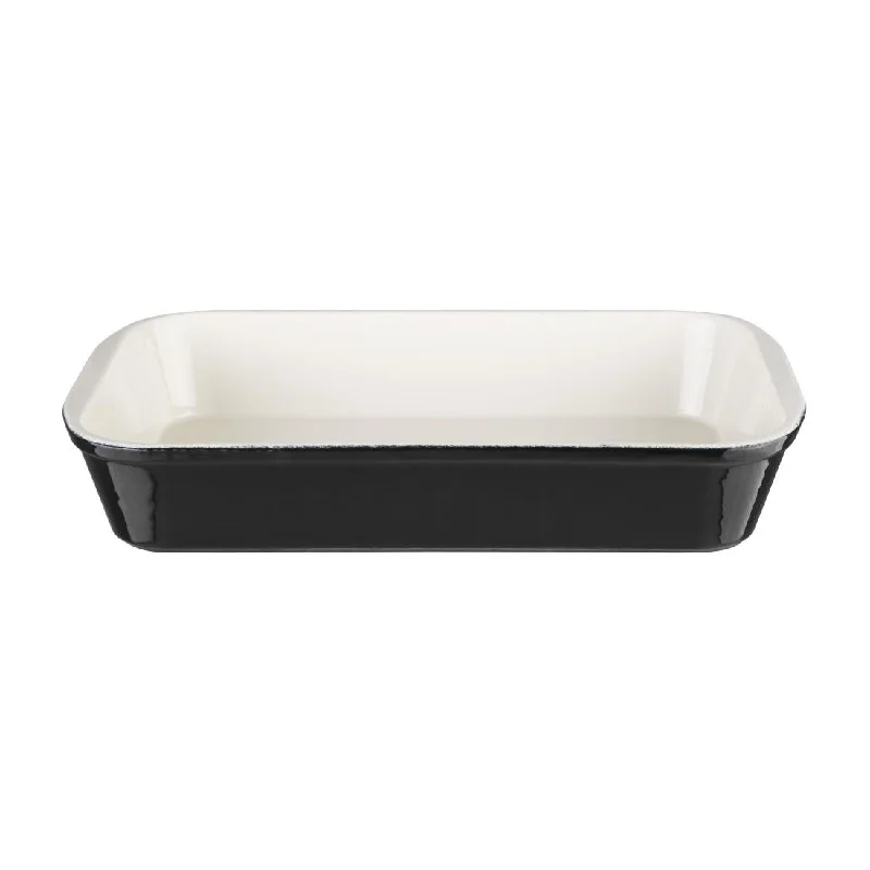 Vogue Black Cast Iron Roasting Dish 4Ltr