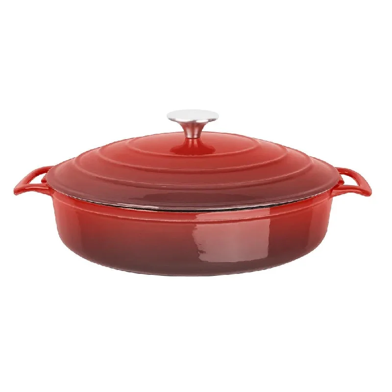 Vogue Red Round Saute Pan 3.5Ltr