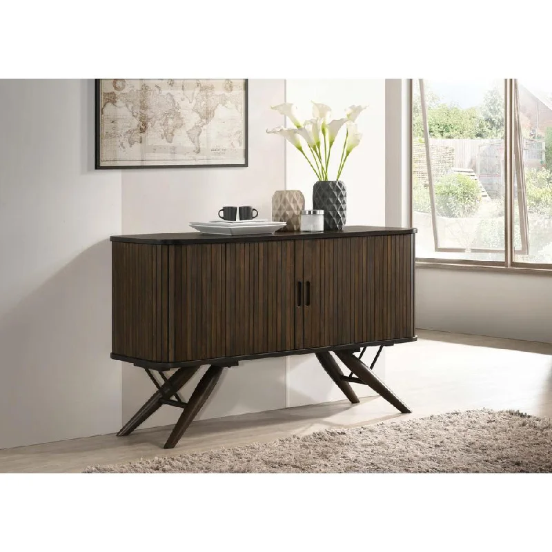 Wes 2-door Rectangular Server Dark Walnut