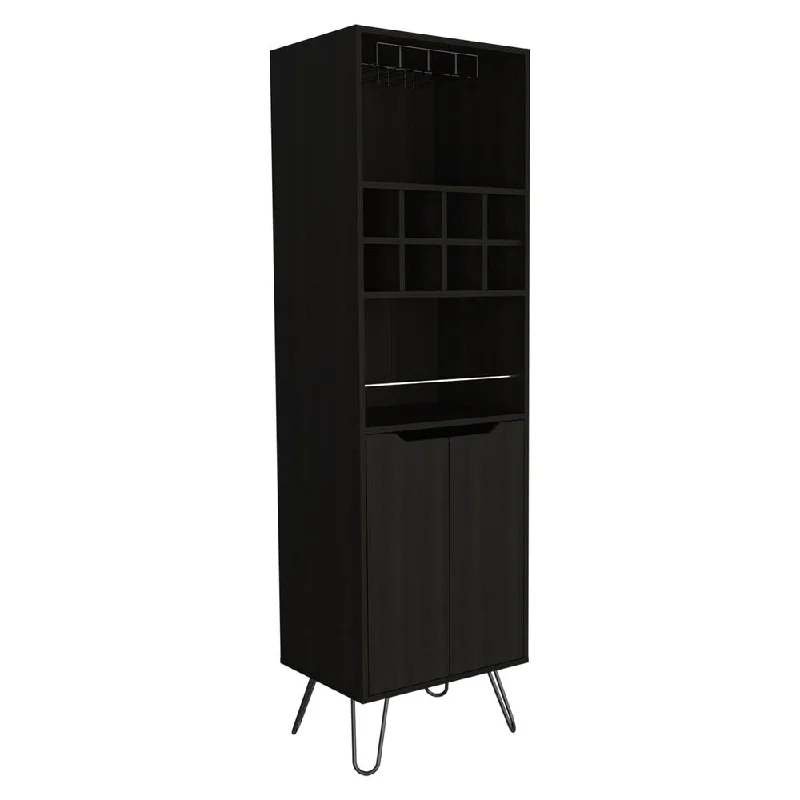 Zamna H Bar Cabinet-Black Wengue