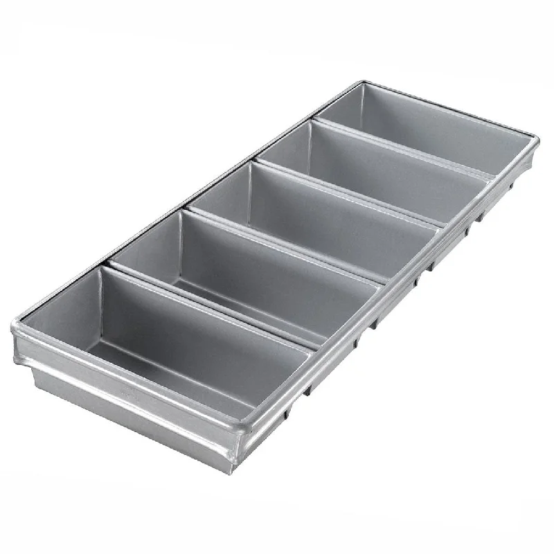 5 Strap Pullman Bread Loaf Pan Set, Aluminized Steel,9'' x 4-1/2''