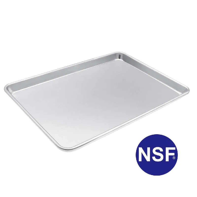 Professional Aluminum Baking Sheet Bun Pan Open Bead, NSF Certified