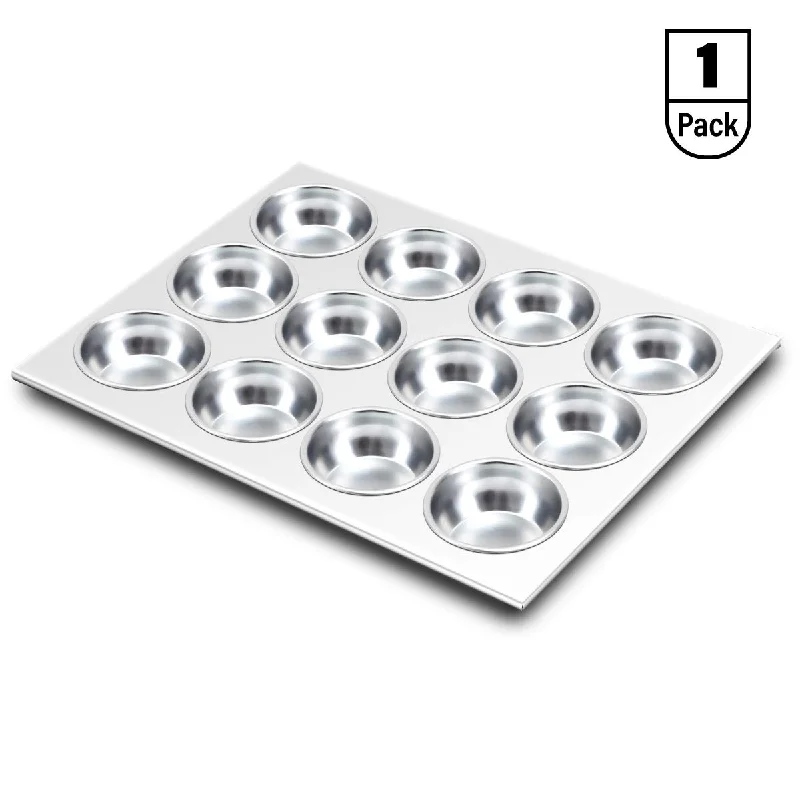 Commercial Grade Natural Aluminum Muffin Pan 12-Cup