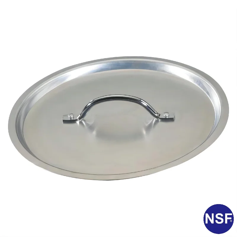 Commercial Aluminum Sauce Pan Cover 2 mm Thick with Riveted Handle