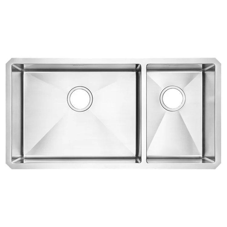 Pekoe 35" Offset Double Bowl Stainless Steel Undermount Kitchen Sink