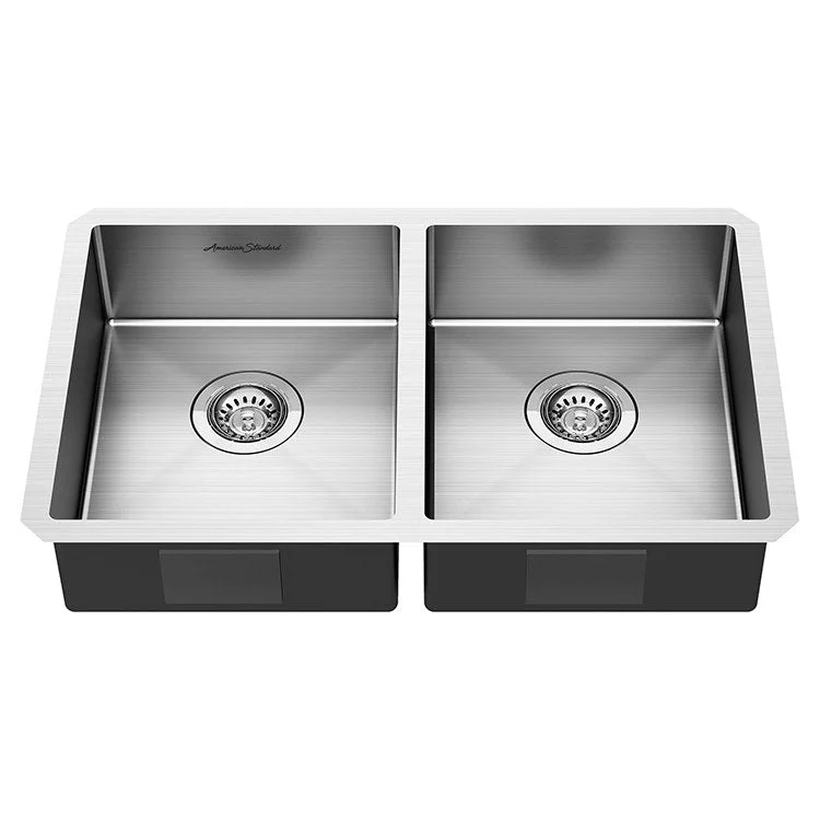 Pekoe 29" Equal Double Bowl ADA Stainless Steel Undermount Kitchen Sink with Drains/Grids