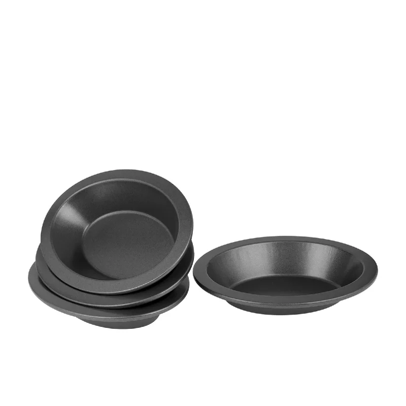 Bakemaster Mini Bakeware Non Stick Oval Pie Dish 16x12.5cm Set of 4