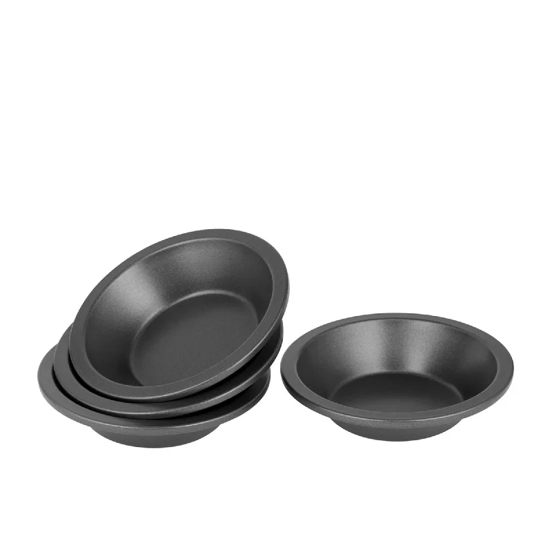 Bakemaster Mini Bakeware Non Stick Round Pie Dish 12.5cm Set of 4