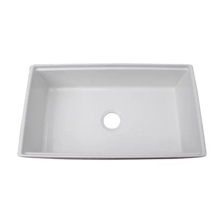 Kitchen Sink 36L x 18W Inch Single Bowl Crofton Farmer with Ledge White