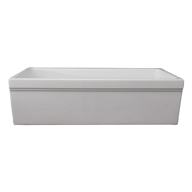 Kitchen Sink 35-1/2L x 19-3/4W Inch Single Bowl Hinton Farmer White Rectangle