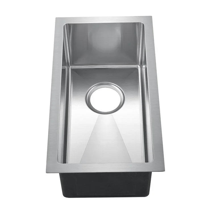 Bar Sink 11L x 20W Inch Single Bowl Paule Stainless Steel Undermount Narrow Rectangle