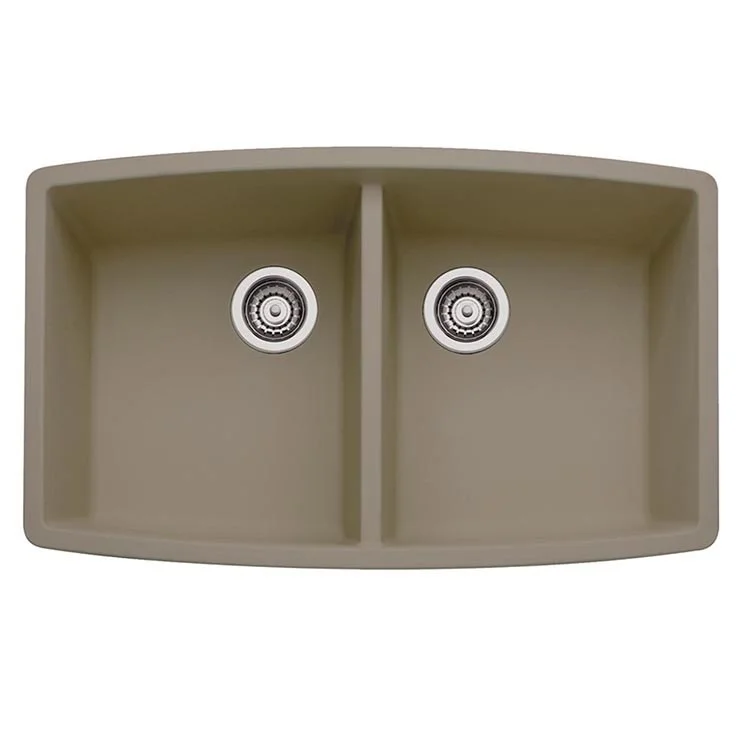 Performa 33" Equal Double Bowl Silgranit Undermount Kitchen Sink