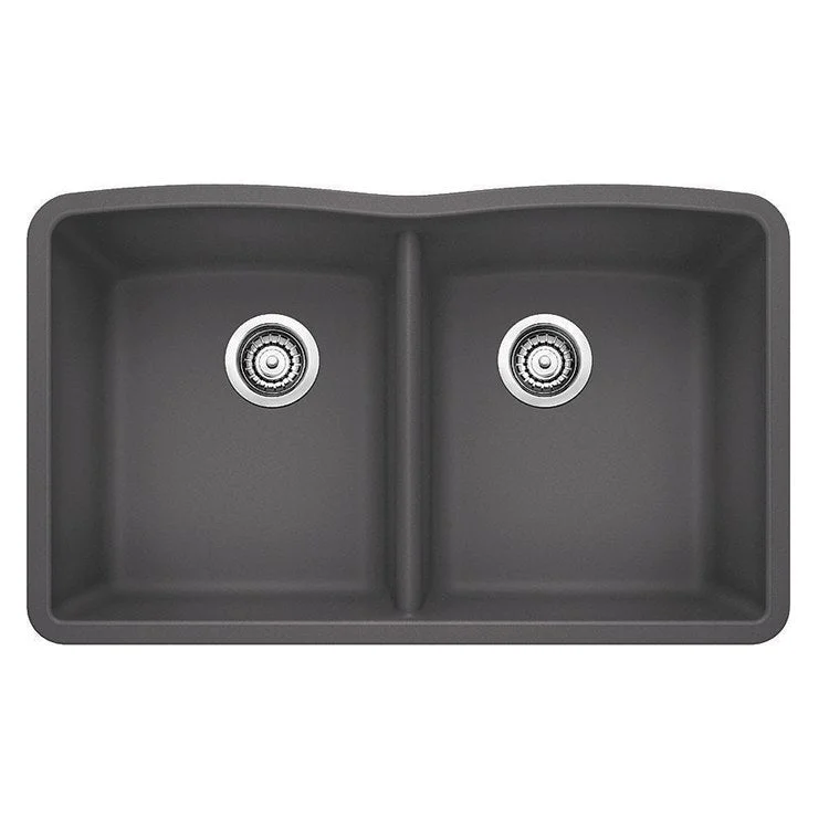 Diamond 32" Equal Double Bowl Silgranit Undermount Kitchen Sink