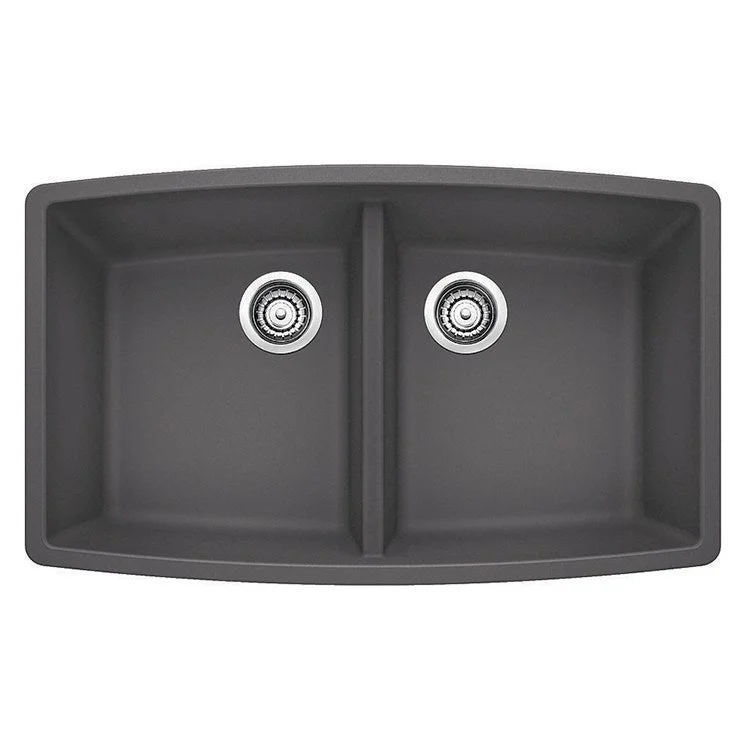 Performa 33" Equal Double Bowl Silgranit Undermount Kitchen Sink