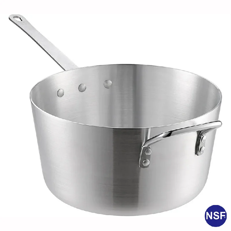 Commercial Tapered Aluminum Sauce Pan 3 mm Thick