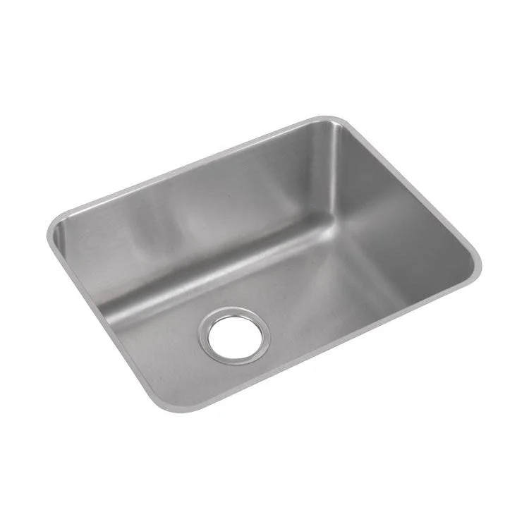 Lustertone 23-1/2" Single Bowl Stainless Steel Undermount Laundry Kitchen Sink