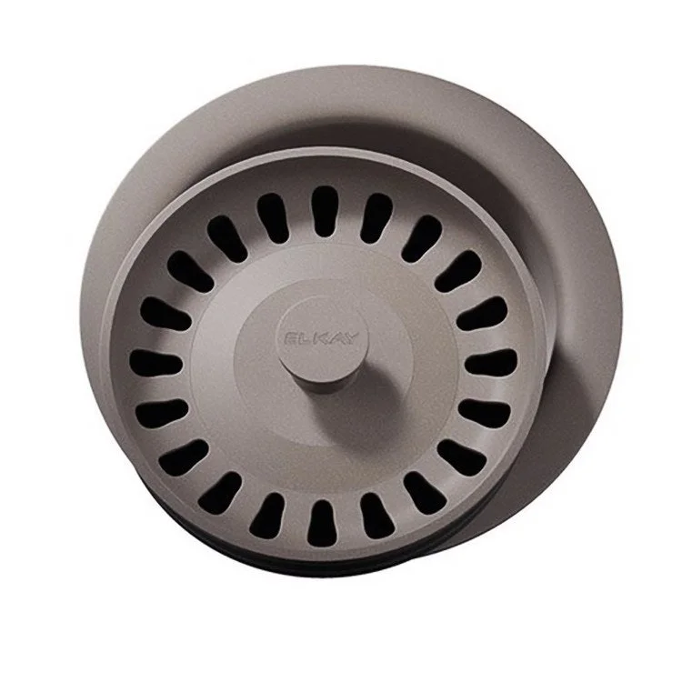 Disposal Flange with Removable Basket Strainer and Rubber Stopper Silvermist 3-1/2 Inch Polymer for Sinks with 3-1/2" Drain Opening