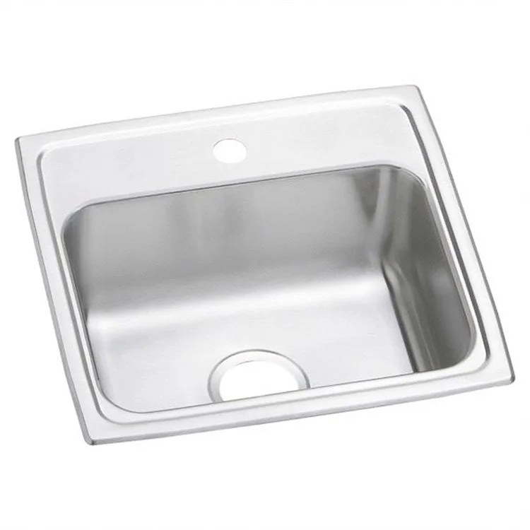 Celebrity 19" Single Bowl Stainless Steel Drop-In Kitchen Sink with 1 Hole