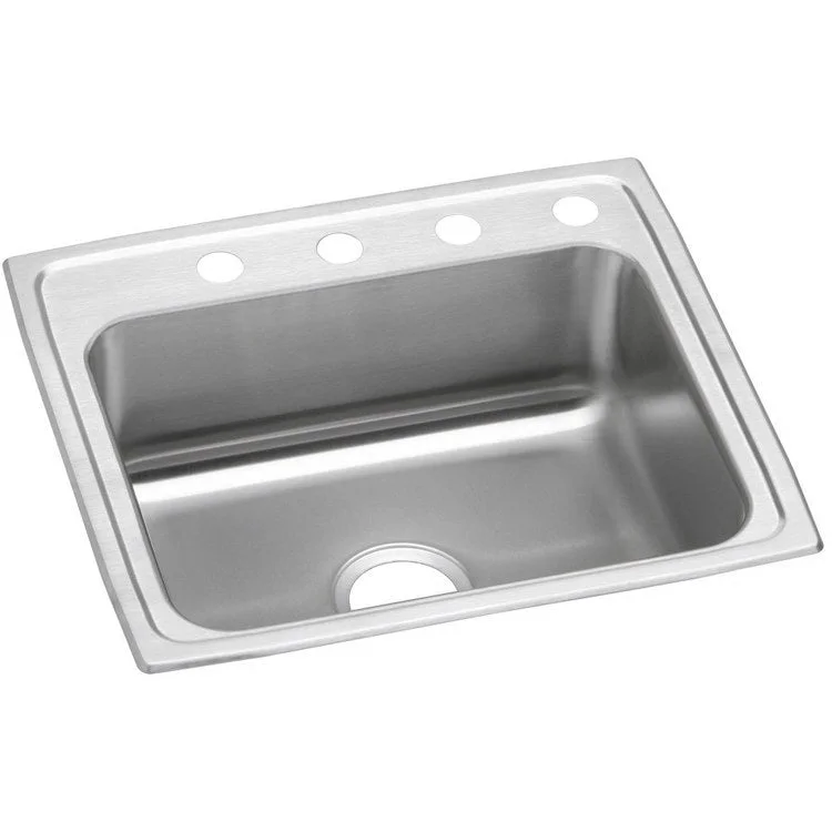 Celebrity 22" Single Bowl Stainless Steel Drop-In Kitchen Sink with 4 Holes