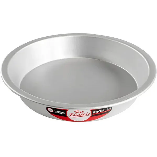 Fat Daddio's PIE-9 ProSeries 8" x 1 1/2" Deep Dish 18 Gauge Anodized Aluminum Pie Pan