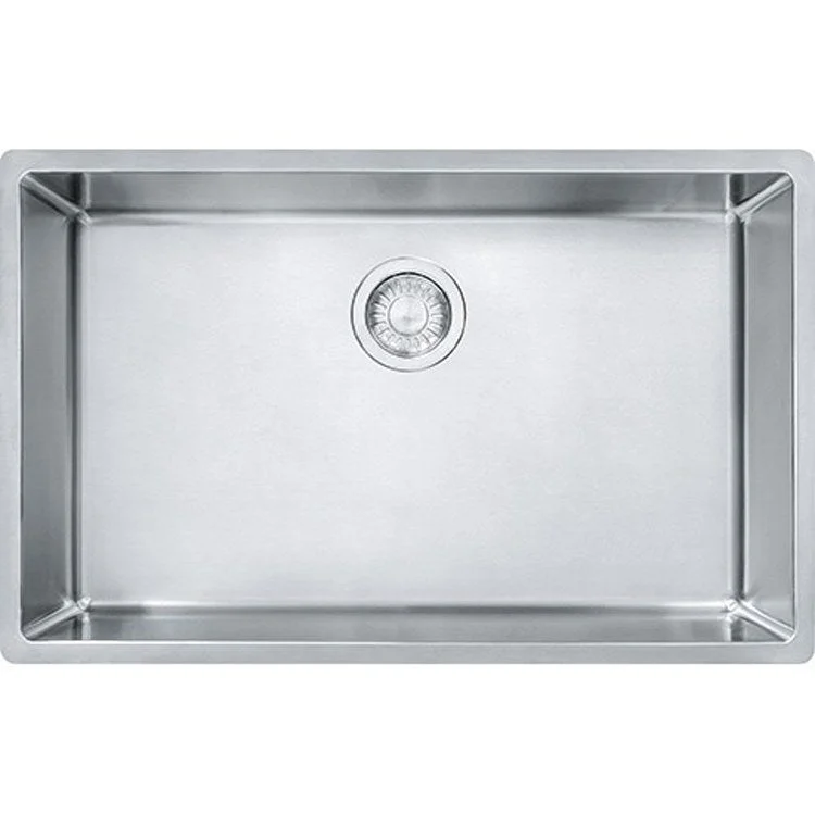 Cube 28.5" x 17.7" Single Bowl 18-Gauge Stainless Steel Undermount ADA Kitchen Sink