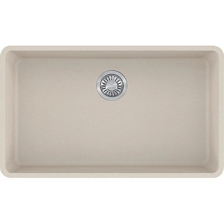 Kubus 32.4" x 18.5" Single Bowl Granite Undermount Kitchen Sink - Champagne