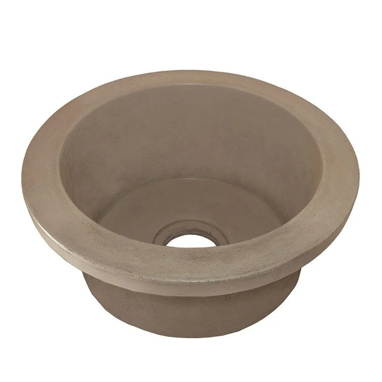 Olivos 16" Single Bowl NativeStone Round Bar/Prep Sink