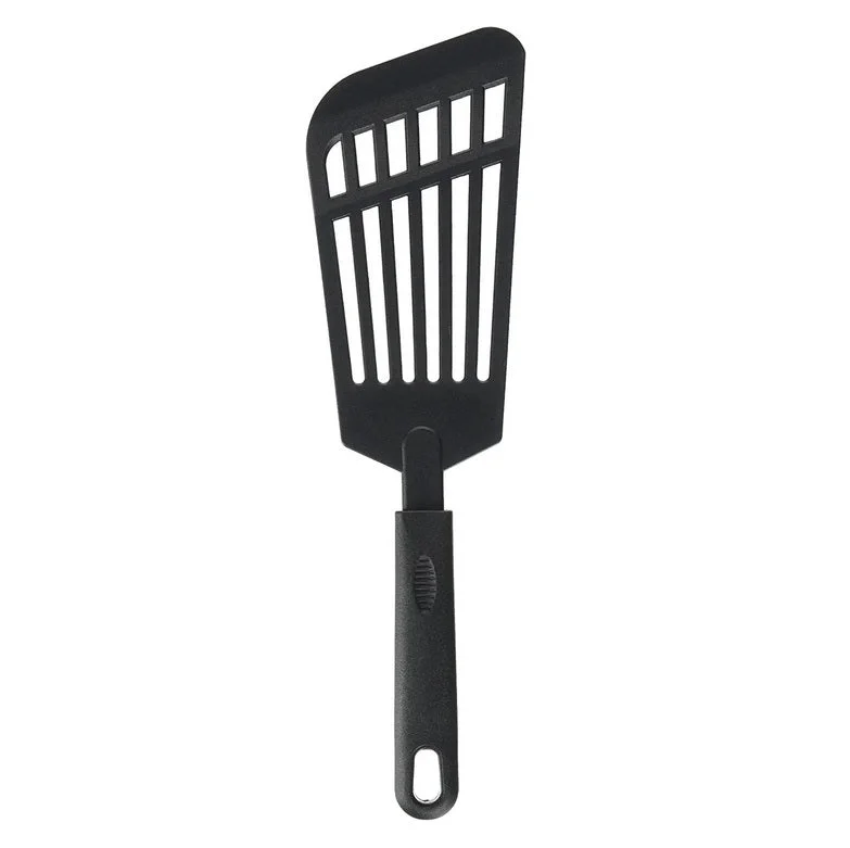 Professional Heat Resistant Plastic Nylon Fish Turner Spatula, Black