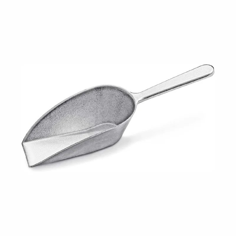 One-Piece Cast Aluminum Flat Bottom Bar Ice Flour Utility Scoop