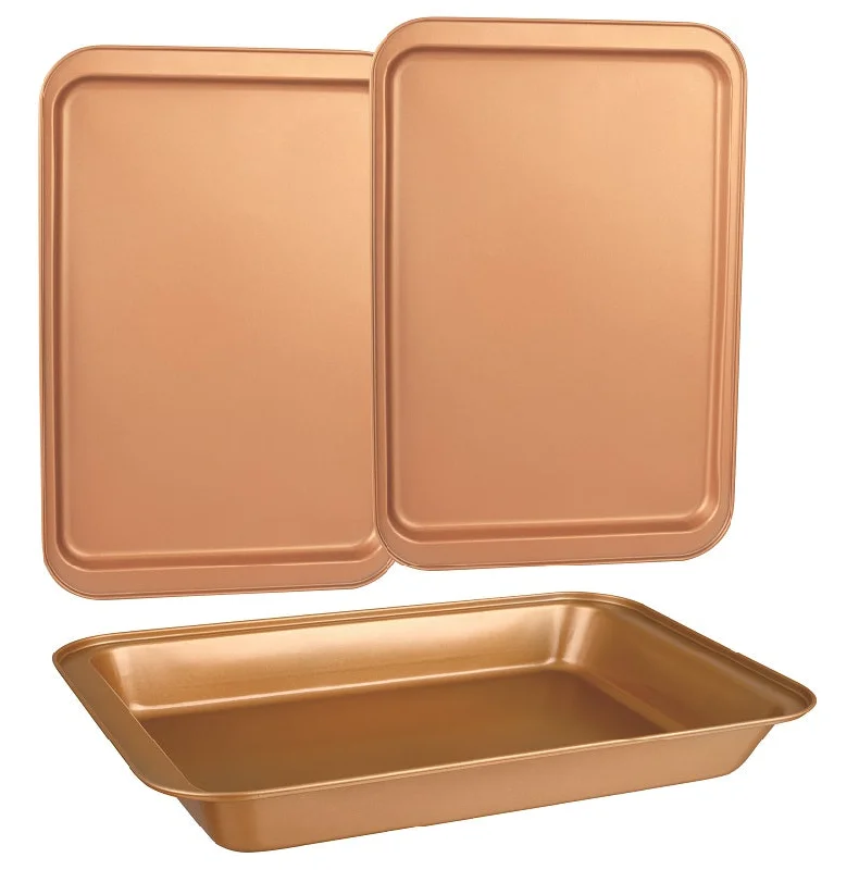 Otto Kitchen Roasting Tray Set - 3 Pcs