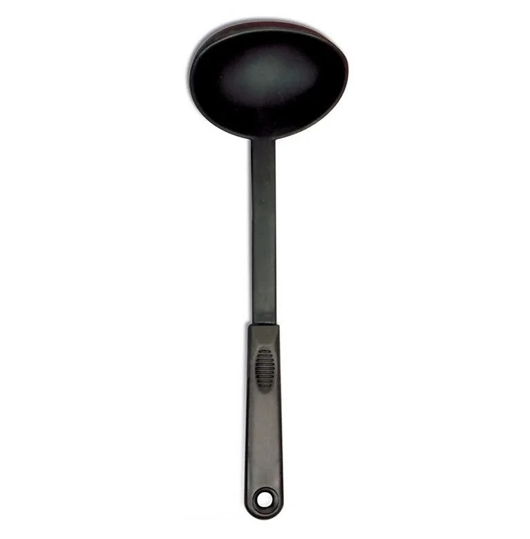 Professional Heat Resistant Plastic Nylon Ladle, Black